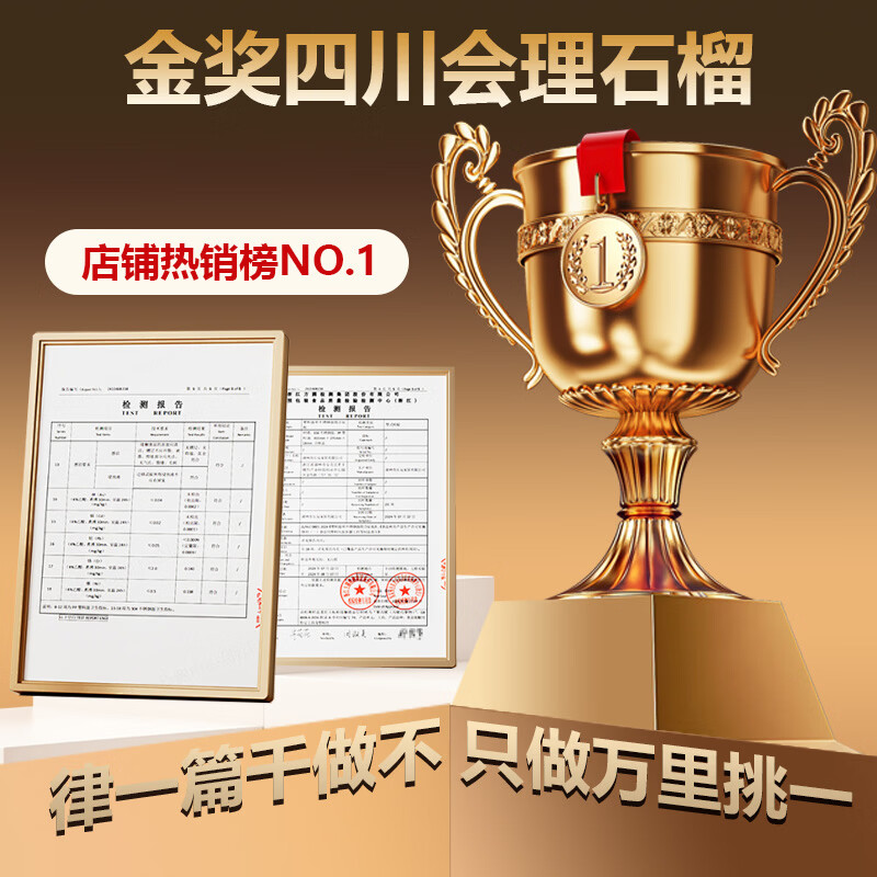 愉果（yuguo）四川会理突尼斯软籽石榴【多地次日达】孕妇应季国产新鲜水果礼盒 典藏礼盒【单果8两-1斤】6个装