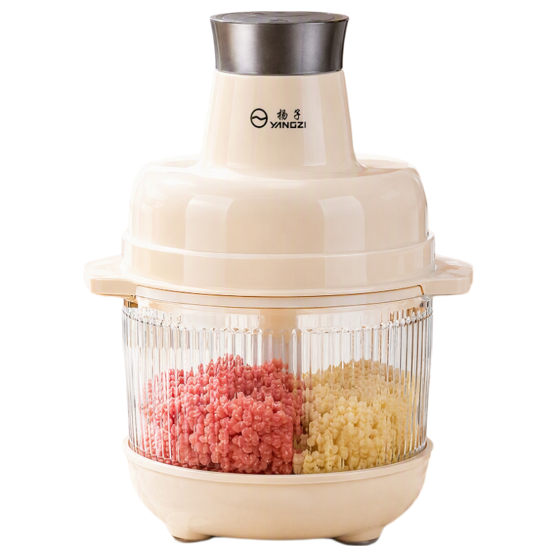 扬子（YANGZI）【5L大容量】绞肉和面一体机家用多功能料理机和面机智能触控免长按纯铜电机6叶钢刀辅食机