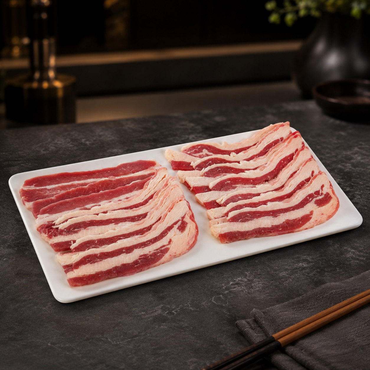 埃丝蓝Iceland澳洲进口谷饲原切牛肉片 烧烤BBQ涮锅食材 300g*3盒
