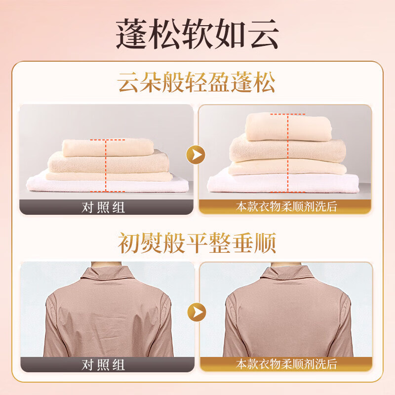 蔬果园乌木玫瑰衣物柔顺剂 持久留香防静电香软蓬松除皱护理剂婴儿可用 【组合装】玫瑰柔顺剂1kg*2瓶
