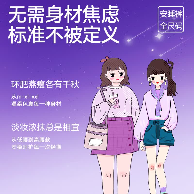 凸凸棉72条熟睡升级四维防漏透气安睡裤瞬吸量大女裤型夜间卫生巾开学季 M-L码 12条 100-140斤 （热销2包）