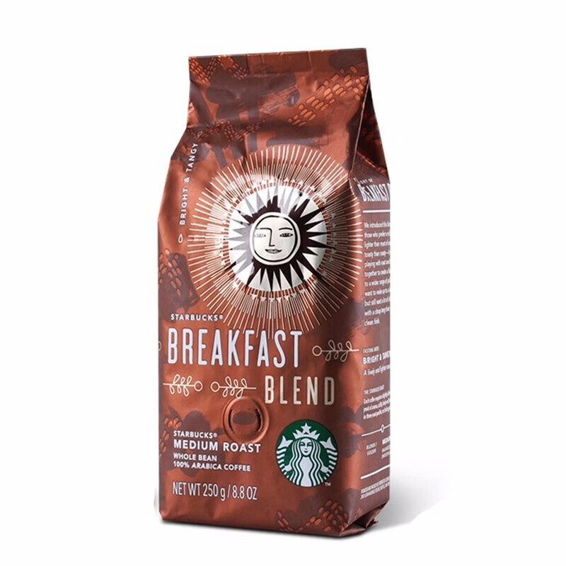 星巴克(starbucks)门店同款星巴克咖啡豆250g 早餐综合咖啡豆250g