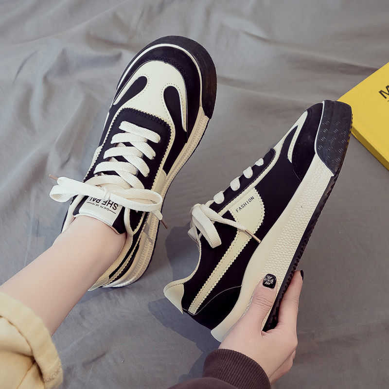 35-43春季新款41码板鞋ins潮运动休闲鞋百搭大码女鞋跑步胖脚宽肥