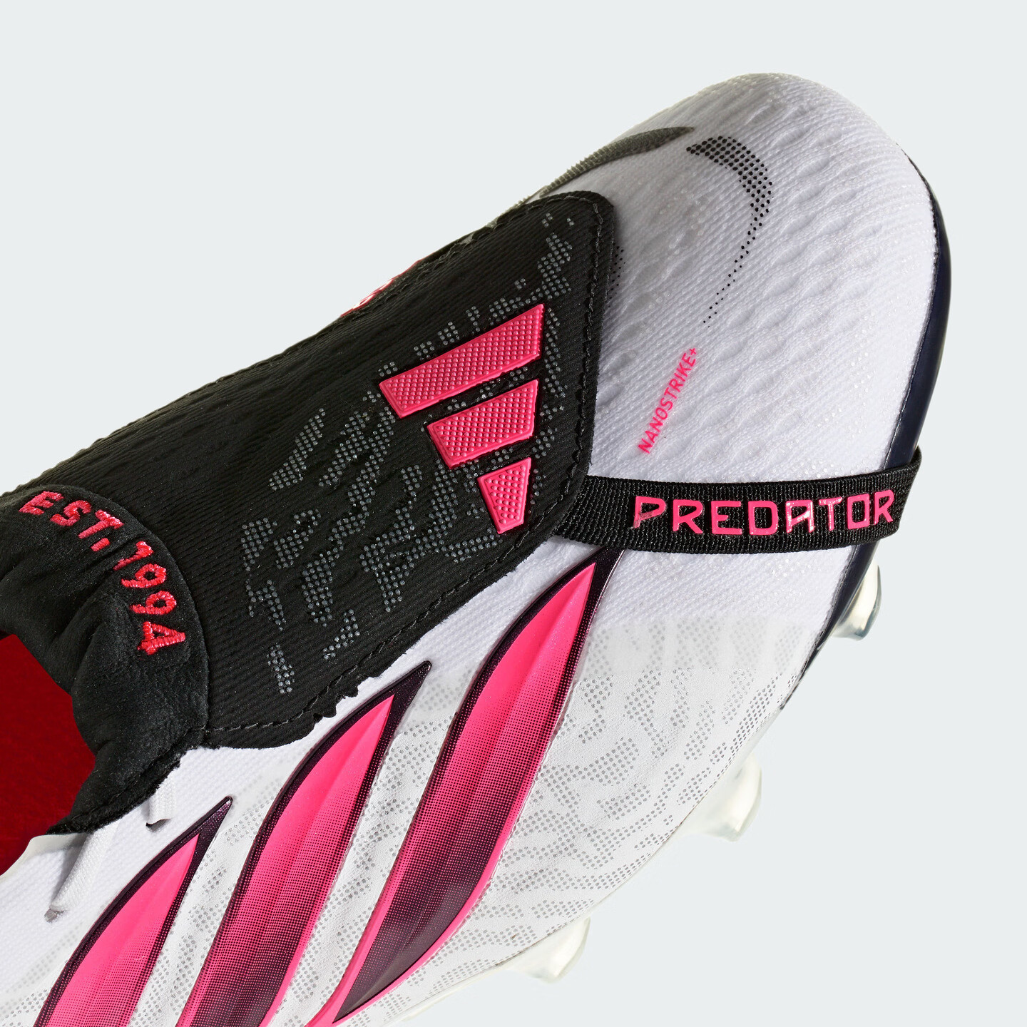 adidas贝林厄姆同款PREDATOR ELITE FT 2G/3G AG足球鞋阿迪达斯 白色/漩涡荧光红/黑色 42