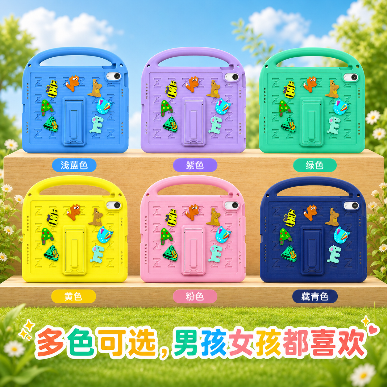 徽禹适用荣耀平板 9/10/X9/X8Pro 儿童保护壳 X8A/X9Pro 儿童防摔壳 11.5 英寸可背支架卡通早教平板套 粉色【送可背肩带】可手提|全包防摔 荣耀 X8A/X9【11.5英寸 带笔槽】