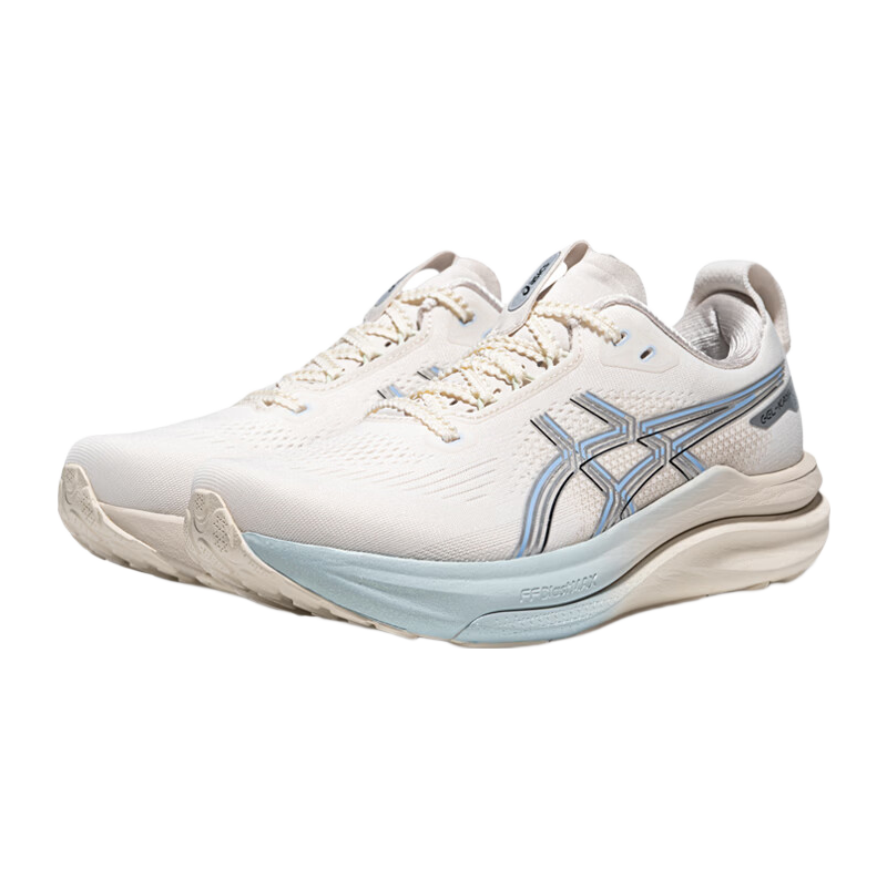 亚瑟士ASICS女子微光系列跑鞋GEL-KAYANO 33 GLITTER 米白色/银灰色38