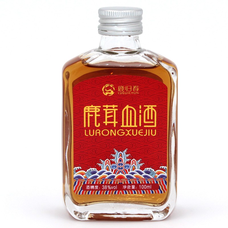 鹿归春梅花鹿鹿茸血酒 38度鹿血酒东北吉林双阳特产自饮二两小酒 鹿茸