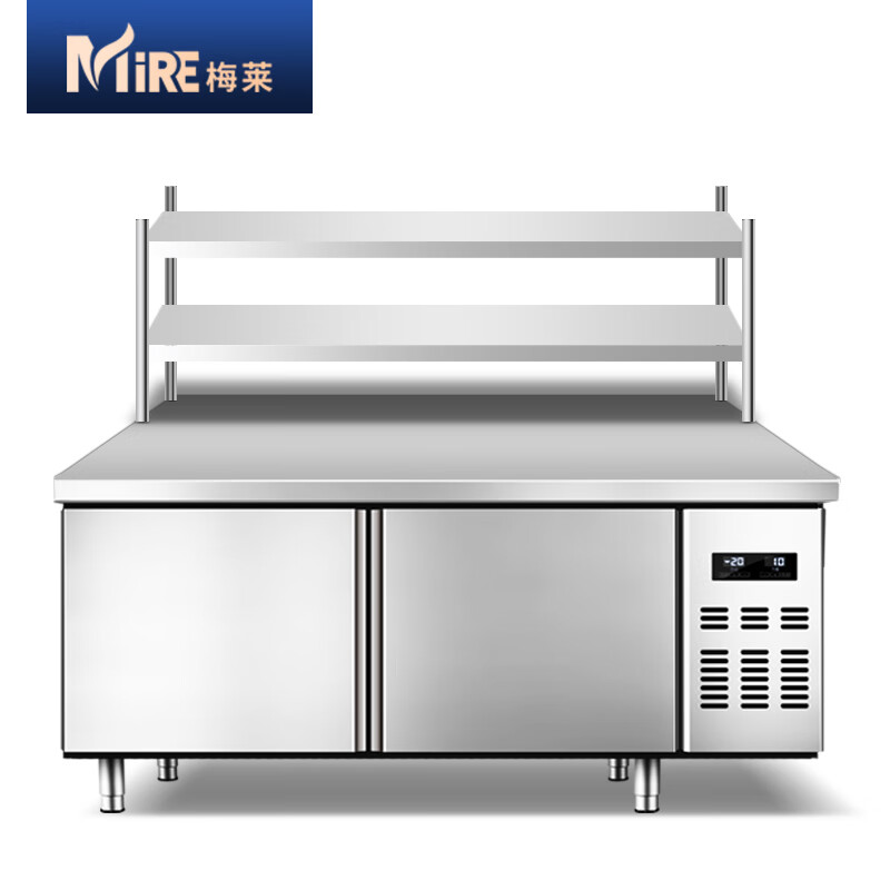 梅莱（mire）工作台双层立架 奶茶店设备卧式冰柜厨房操作台冰箱层架定制连接（不是主商品）使用感如何?