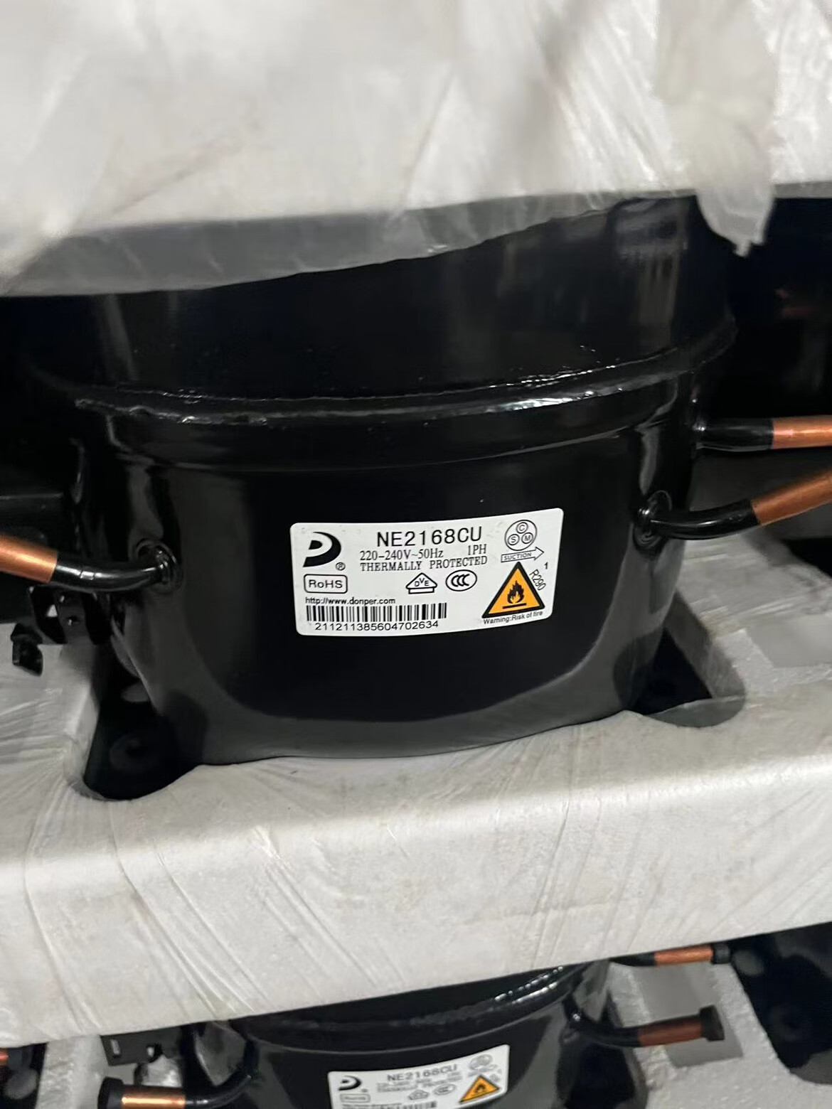 溥畔东贝ne2168cu r290 冷媒压缩机 原厂压缩机 原厂压缩机