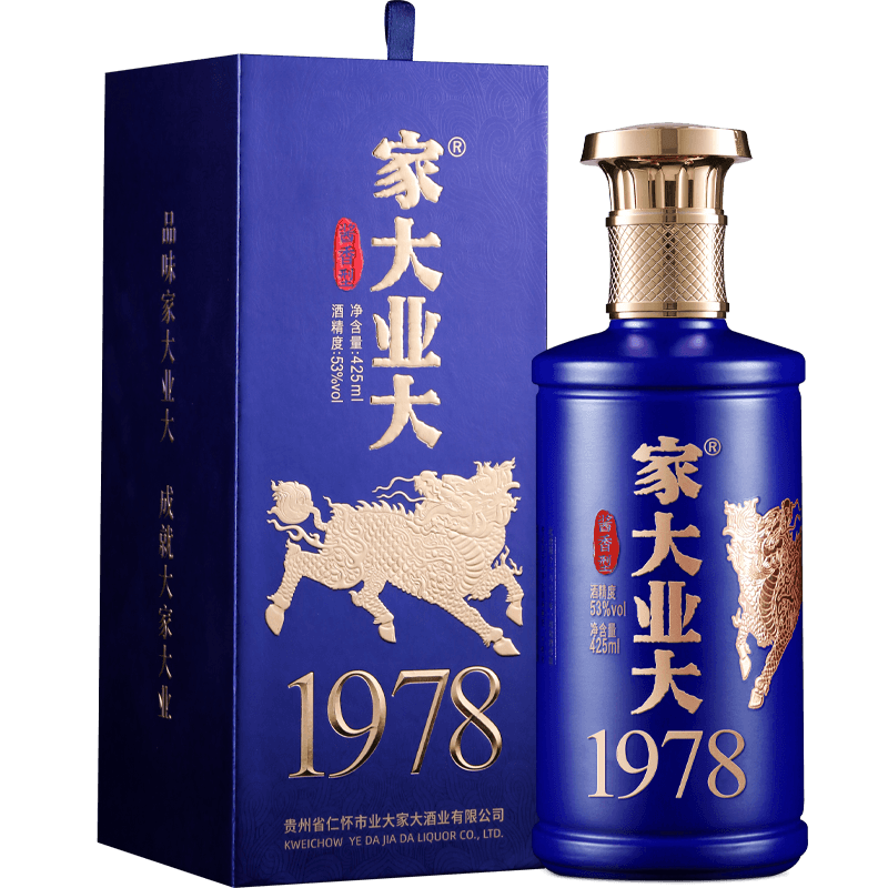 家大业大酒1978酱香型白酒53°纯粮食白酒自饮宴请高端白酒送礼 53度 425mL 1瓶