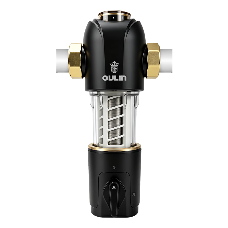 欧琳（OULIN）前置过滤器全屋家用净水器【包安装】 反冲洗/大通量/隔铅工艺防冻防爆前置滤水器管道过滤器 【包安装新款】Q68水压检测反冲洗