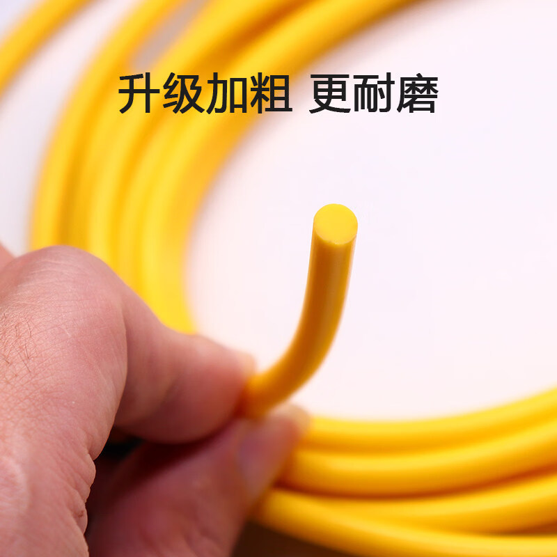 跳绳替换绳儿童小学生成人女生通用备用绳5mm-6毫米配件pvc胶绳 玫红色-替换绳【直径5mm】约3米长