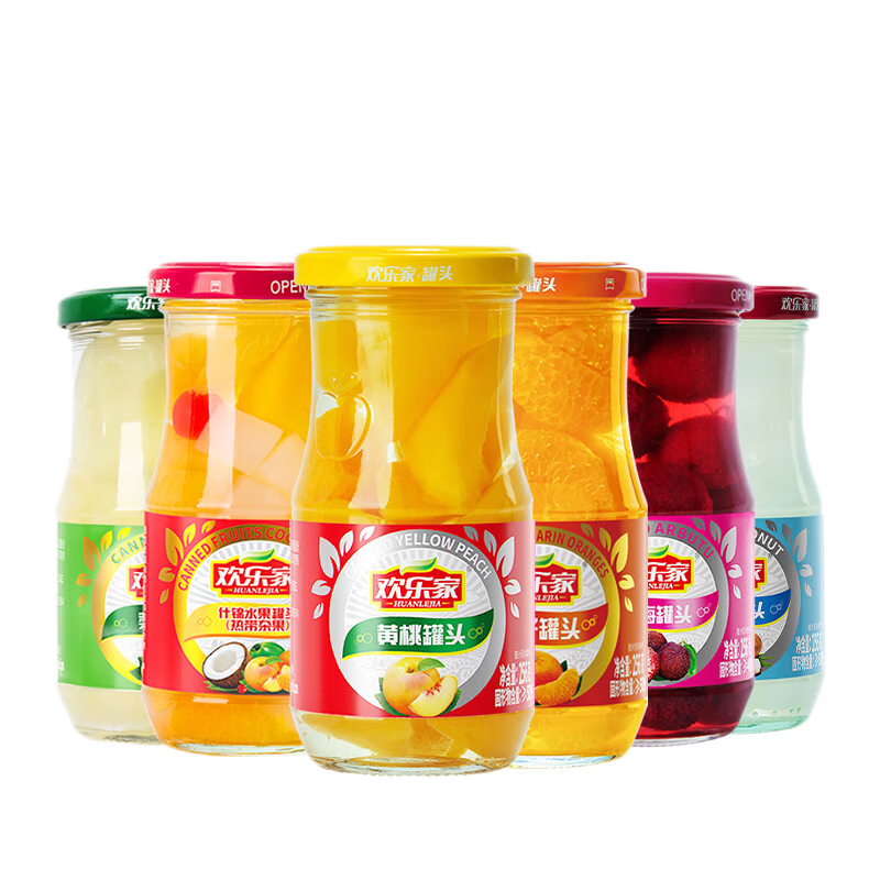 欢乐家混合水果罐头256g*6罐-价格走势及用户评测|方便食品全网历史价格对比工具