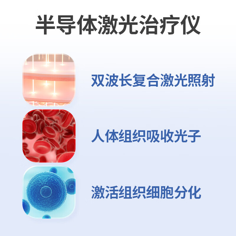 佐盈森半导体激光治疗仪医用808lllt红光消肿镇痛消炎KL-BDT-A (两个大面积探头送小探头)颈肩膝腰椎盆腔炎理疗