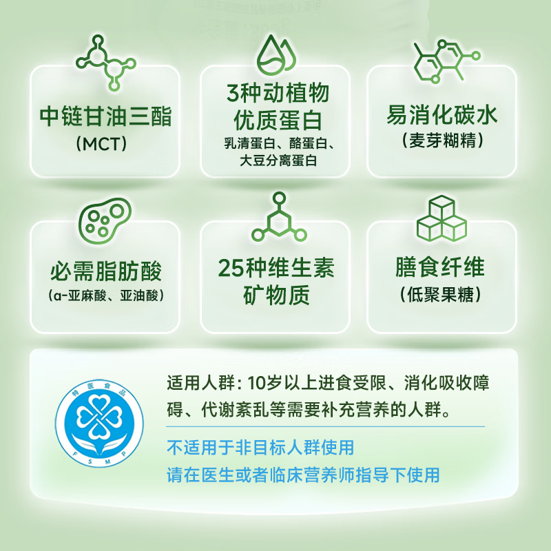 立适康立佳营特医食品全营养补充礼盒蛋白质术后恢复送礼送长辈 激活装 360g*3罐 术后铂金补给 焕活原力