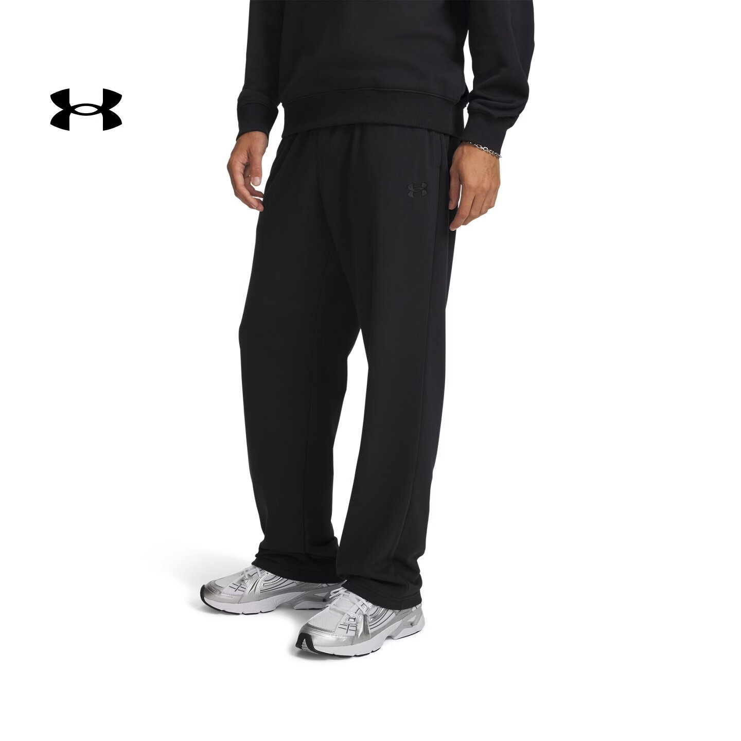 安德玛（Under Armour）【早秋上新】UA秋冬新款Rival男子运动休闲长裤6009344 黑色001 XL
