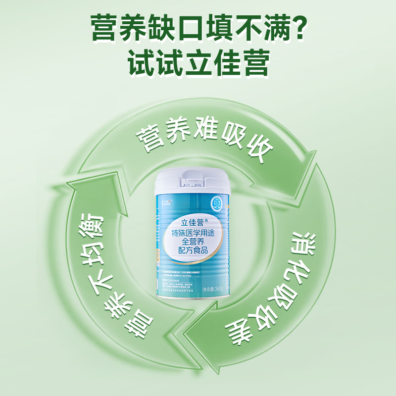 立适康立佳营特医食品全营养补充礼盒蛋白质术后恢复送礼送长辈 激活装 360g*3罐 术后铂金补给 焕活原力