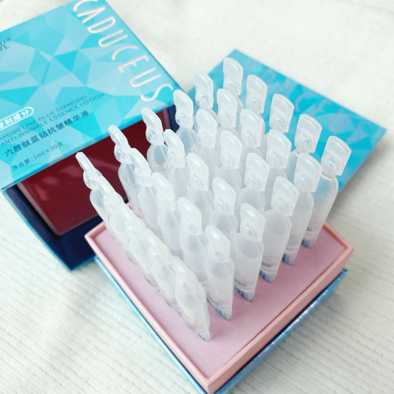 幻颜时光六胜肽抗皱次抛精华液 保湿舒缓干燥敏感 独立次抛锁鲜 补水提亮 30支/盒 2盒(到手60支)