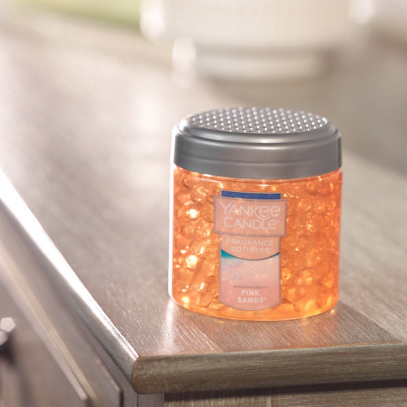 扬基 车载香珠yankee散香凝珠170g散香持久精美礼品汽车杯座香氛 粉色