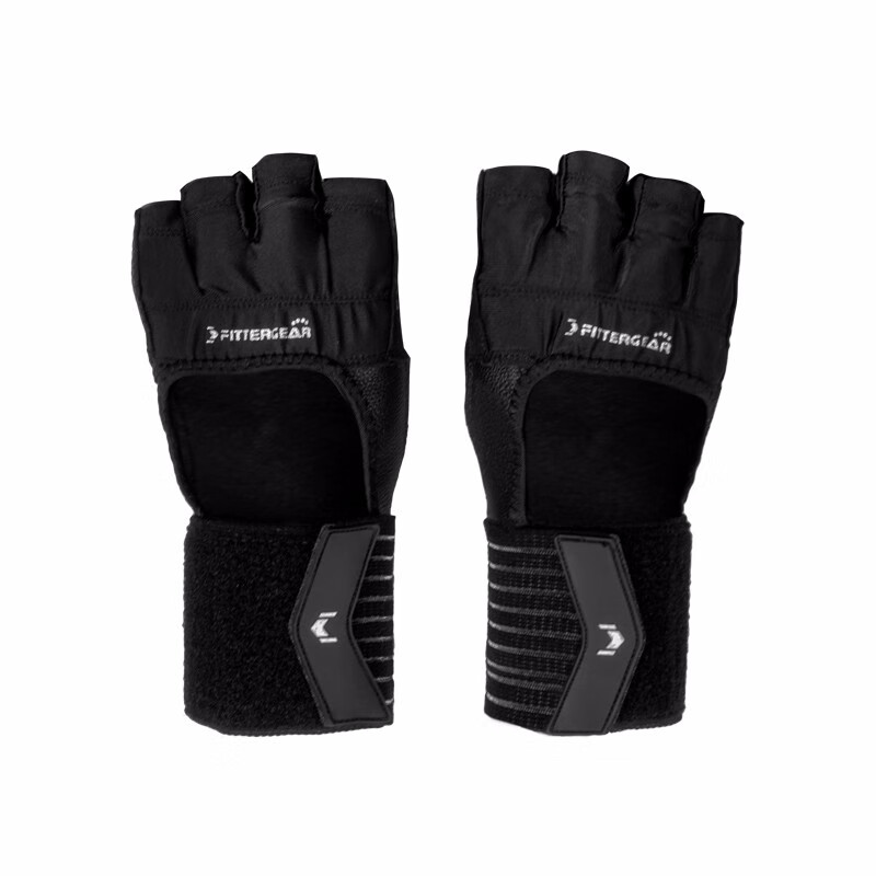 fittergear 健身半指手套单杠器械训练运动防滑透气硬拉护腕护具 l