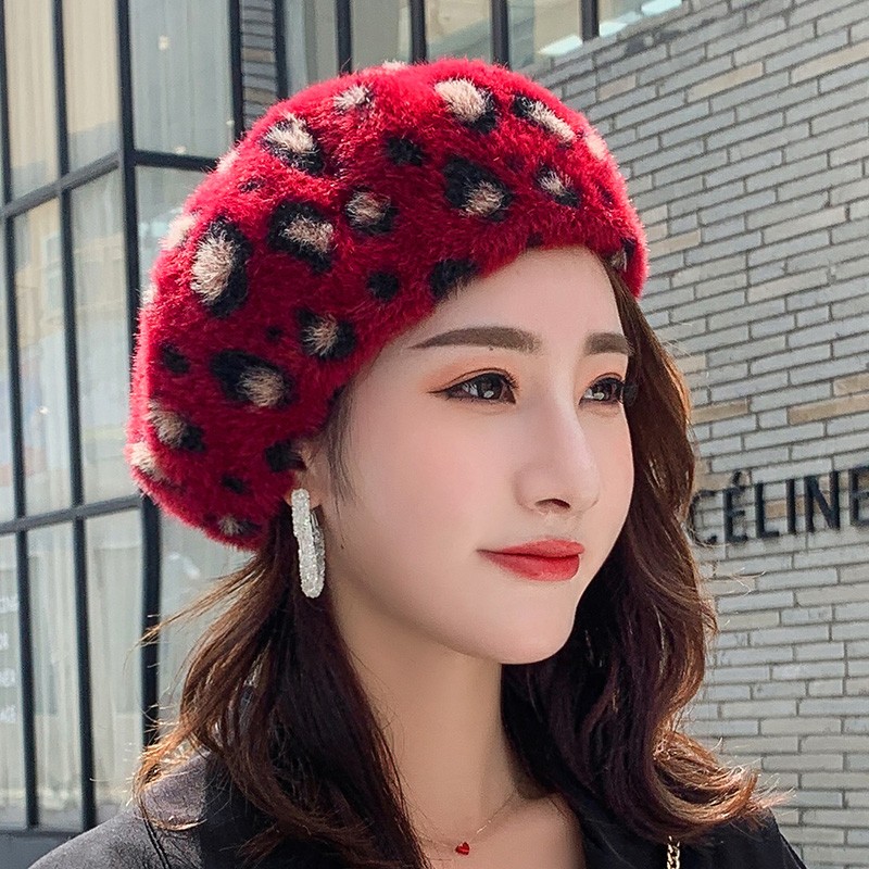 千恩百孝 贝雷帽女秋冬韩版日系百搭南瓜帽蓓蕾帽英伦学生画家帽子潮