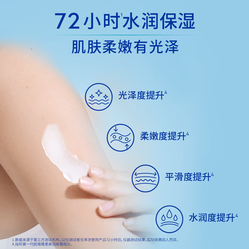 妮维雅多用柔美润肤霜全身润肤乳大容量舒缓干燥秋冬季多效护肤乳 多用柔美润肤霜200ml*2