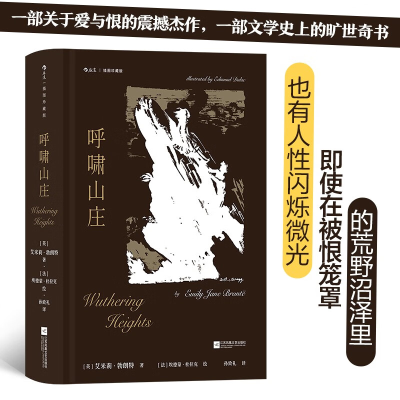呼啸山庄（插图珍藏版）非特装版 小说 一部关于爱与恨的震撼杰作 一部文学史上的旷世奇书 艾米莉勃朗特 孙致礼译 勃朗特三姐妹之一 外国文学 世界名著 书籍 文学月 后浪