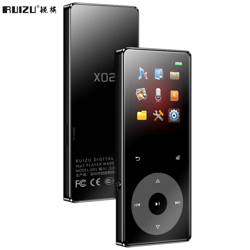 查询锐族(RUIZU)X028G黑色外放金属触摸无损音乐播放器mp3mp4随身听英语学习听力录音历史价格