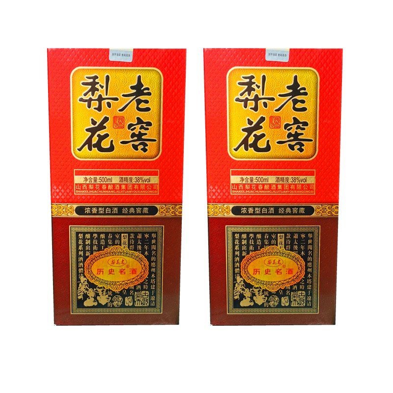 梨花春5年梨花老窖酒 山西朔州应县特产名酒38度低度盒装纯粮食酒