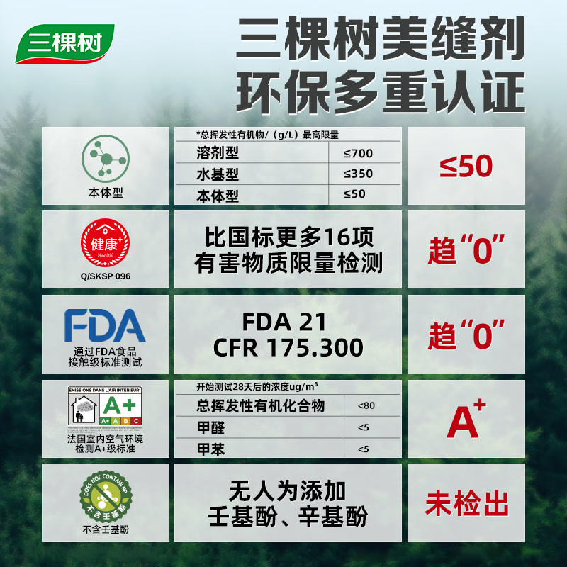 三棵树漆(SKSHU) 三棵树美缝剂 双组份美缝剂瓷砖地砖防水美瓷胶勾缝填缝十大品牌 亚浅灰【3倍防霉抗污耐黄变】 410g