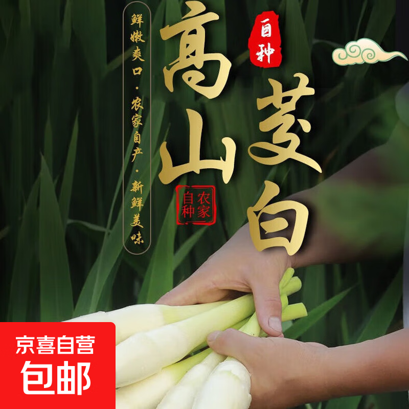 【东东买菜】新鲜茭白浙江湖州菰城特产带壳茭白高笋时令新鲜蔬菜 现采带壳茭白2斤净重