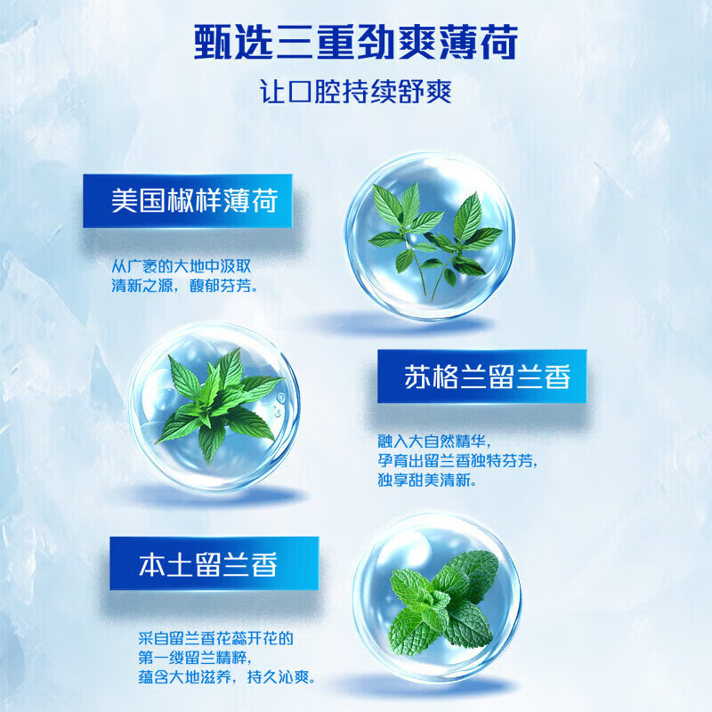 高露洁(Colgate)牙膏冰爽三重薄荷茶香乌龙120g清新口气亮白牙齿口腔护理 冰爽三重薄荷120g*1+冰爽茶香龙井120g*1