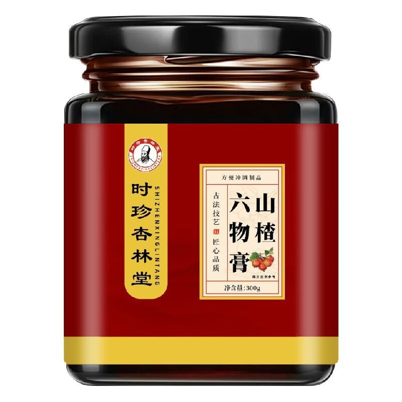 时珍杏林堂枇杷秋梨膏五指毛桃茯苓膏中药膏滋滋补膏清润甘甜多种草本 时珍杏林堂山楂六物膏300克/瓶 300g*1瓶