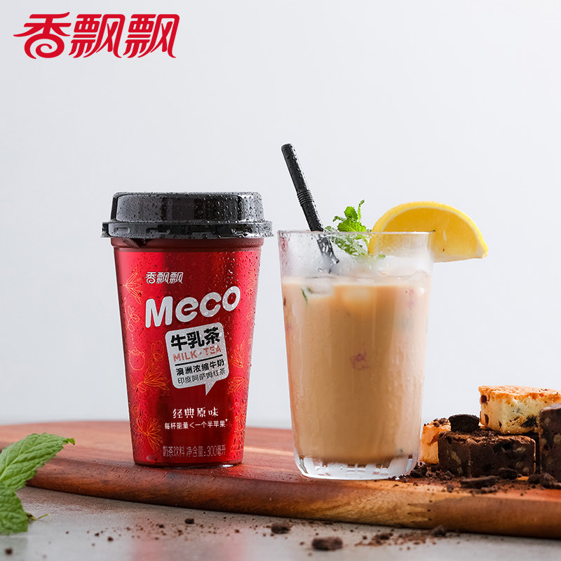 香飘飘Meco果茶饮料即饮无需冲泡0脂减负现萃原叶茶箱装囤货 泰式青柠 400mL*8杯