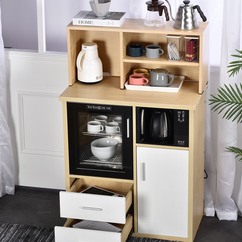 风马牛智能茶水柜简约现代边柜办公室家用客厅多功能餐边柜可放水桶茶