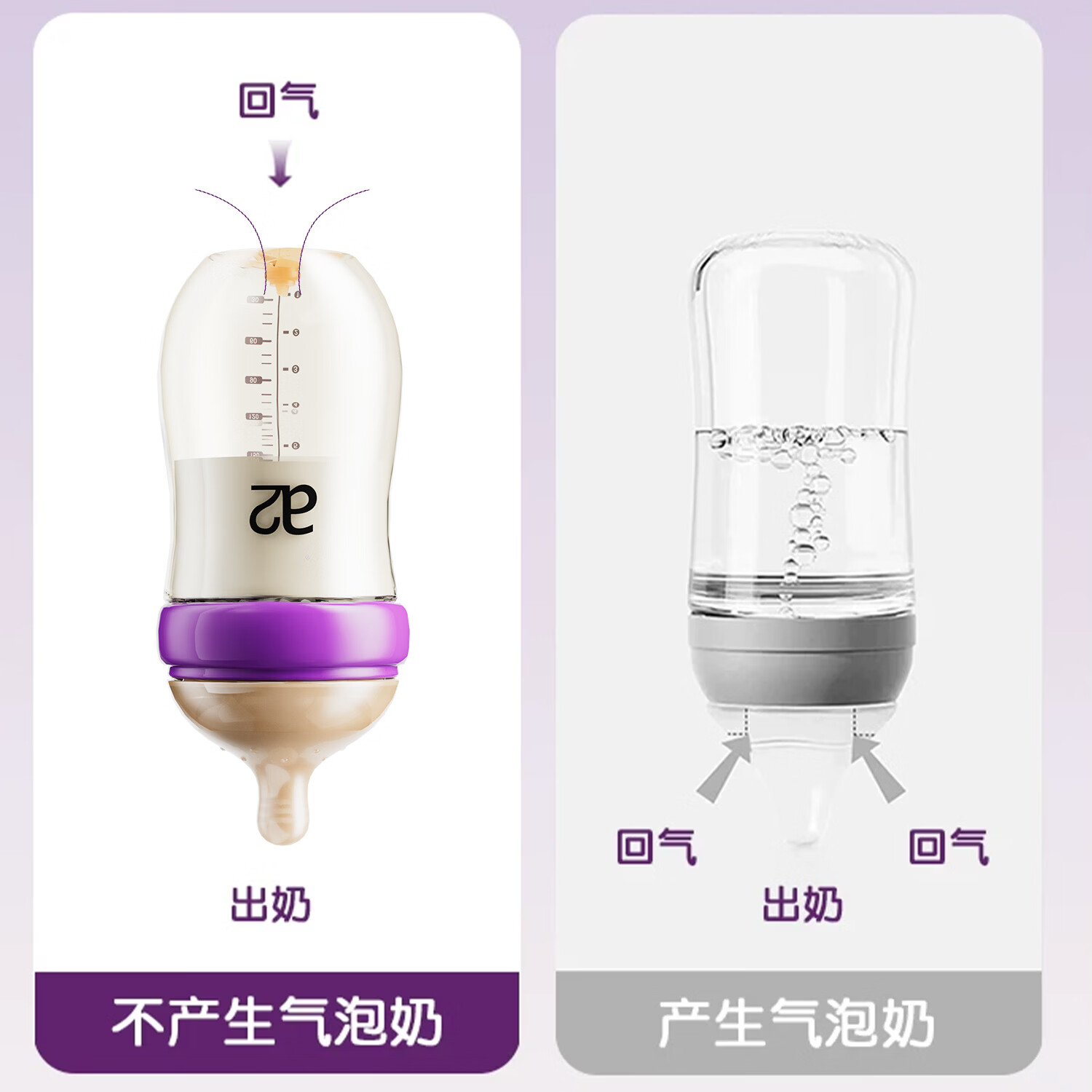 a2PPSU奶瓶婴儿新生儿防胀气专用奶瓶0到-3-6个月新生宝宝防呛 PPSU奶瓶160mlS号奶嘴+240mlM号奶嘴套组