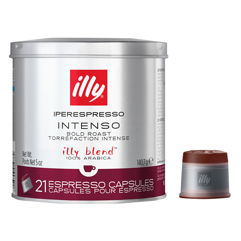 意大利进口 意利（illy） IPSO浓缩咖啡胶囊140.7g（家庭装/深度烘焙）