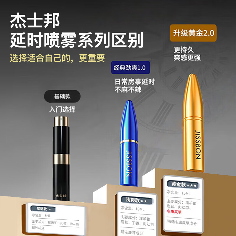 杰士邦延时喷雾男士喷剂延迟时间男持久不麻可口情趣用品 【劲爽喷剂】劲爽喷剂10mL
