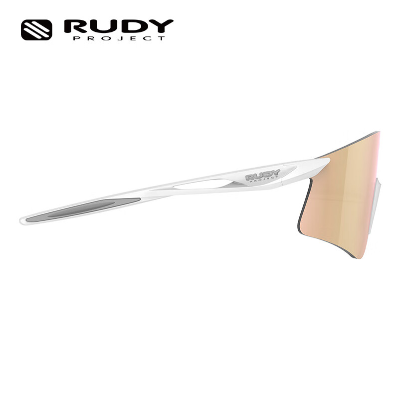 RUDY PROJECT璐迪跑步骑行眼镜自行车墨镜运动太阳镜越野男女护目镜防滑ASTRAL 平光白/玫瑰金(中国限定