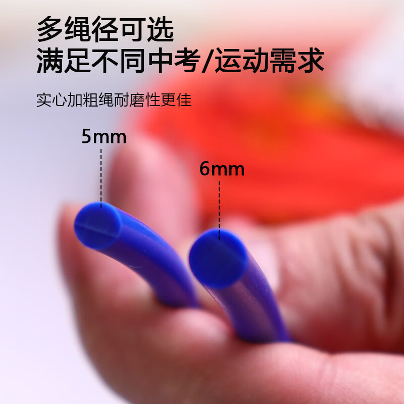跳绳替换绳儿童小学生成人女生通用备用绳5mm-6毫米配件pvc胶绳 玫红色-替换绳【直径5mm】约3米长