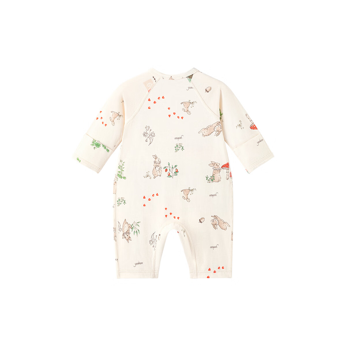 英氏（YEEHOO）婴儿衣服新生儿衣服婴儿连体衣0-3个月5A抗菌乳木果润肤衣