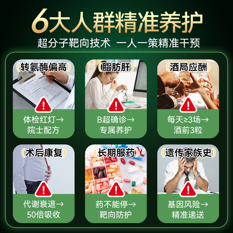 JZLPTC原装进口护肝片脂肪肝降转氨酶解酒药水飞蓟养肝排毒肝损伤修复 【肝问题改善】丨1瓶120粒