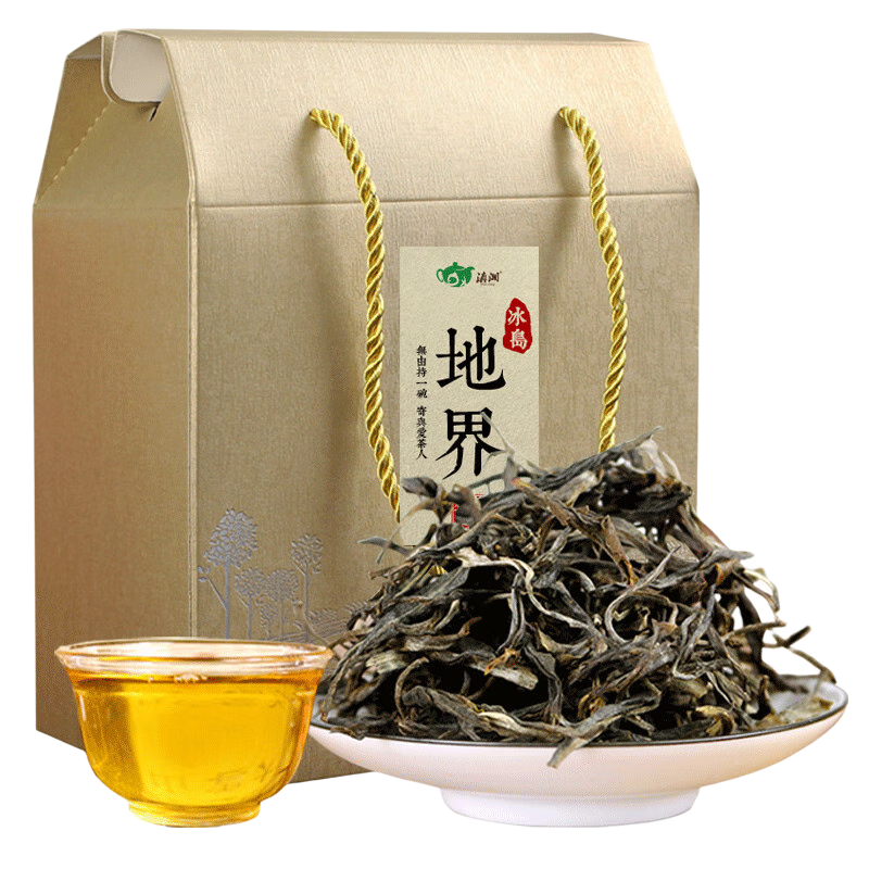 滇湘（dianxiang）2024年頭春茶冰島地界 茶葉 散茶 云南茶葉盒裝普洱曬青茶自己喝 300g*1盒