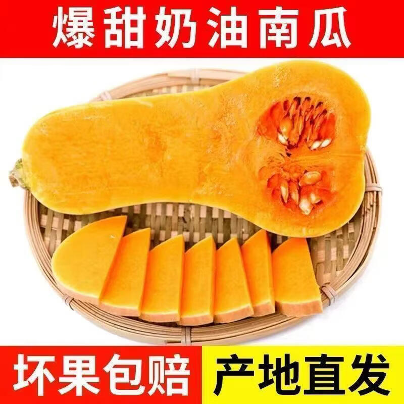【浓郁南瓜粥】陕西秦岭奶油南瓜粉糯香甜皮薄肉厚宝宝辅食首选 5斤 净重4.5-5斤