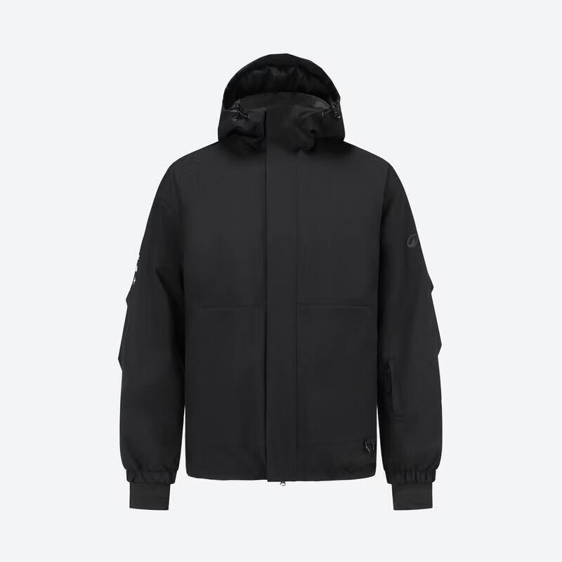 迪卡侬（DECATHLON）滑雪服男女通用单板滑雪外套户外冬季加厚保暖防水防风透气SNB100 黑色 M