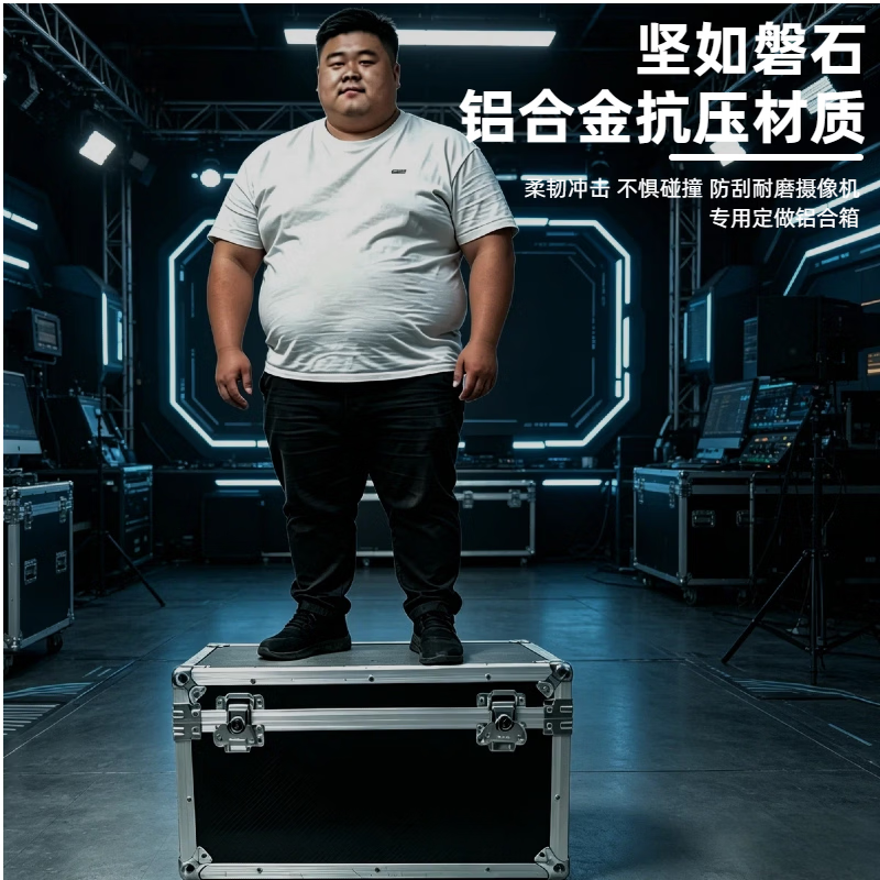 PAIWEIJIA拍唯佳专业定制摄像机航空箱松下索机JVC手持式摄像机都可定制铝色/黑色可选 铝色 手持式摄像机铝箱