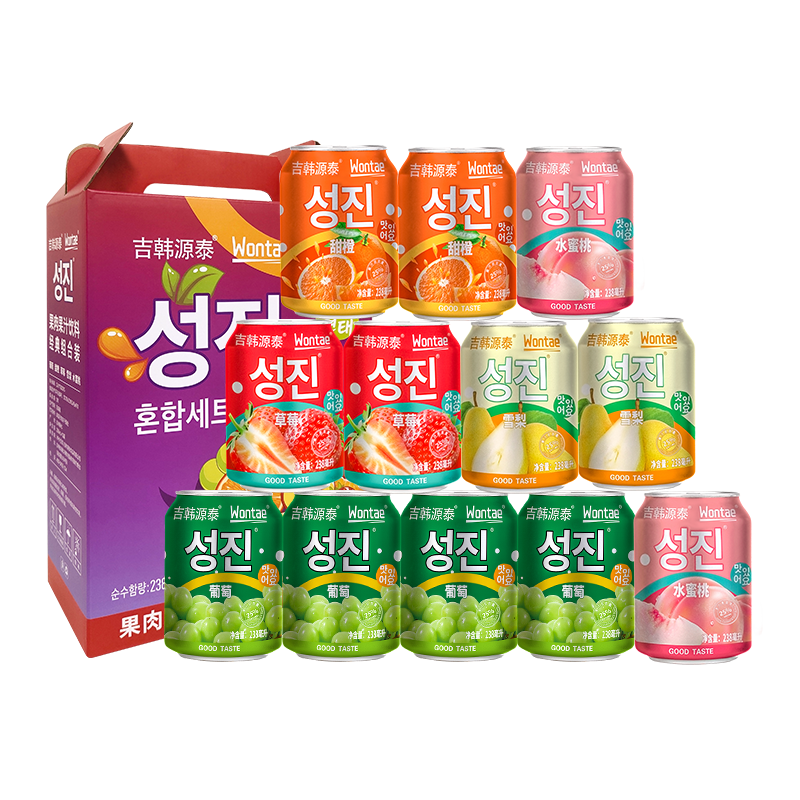 WONTAEԴ̩ ��ʽ��ζ��֭����������� 238ml*12�� 29.52Ԫ