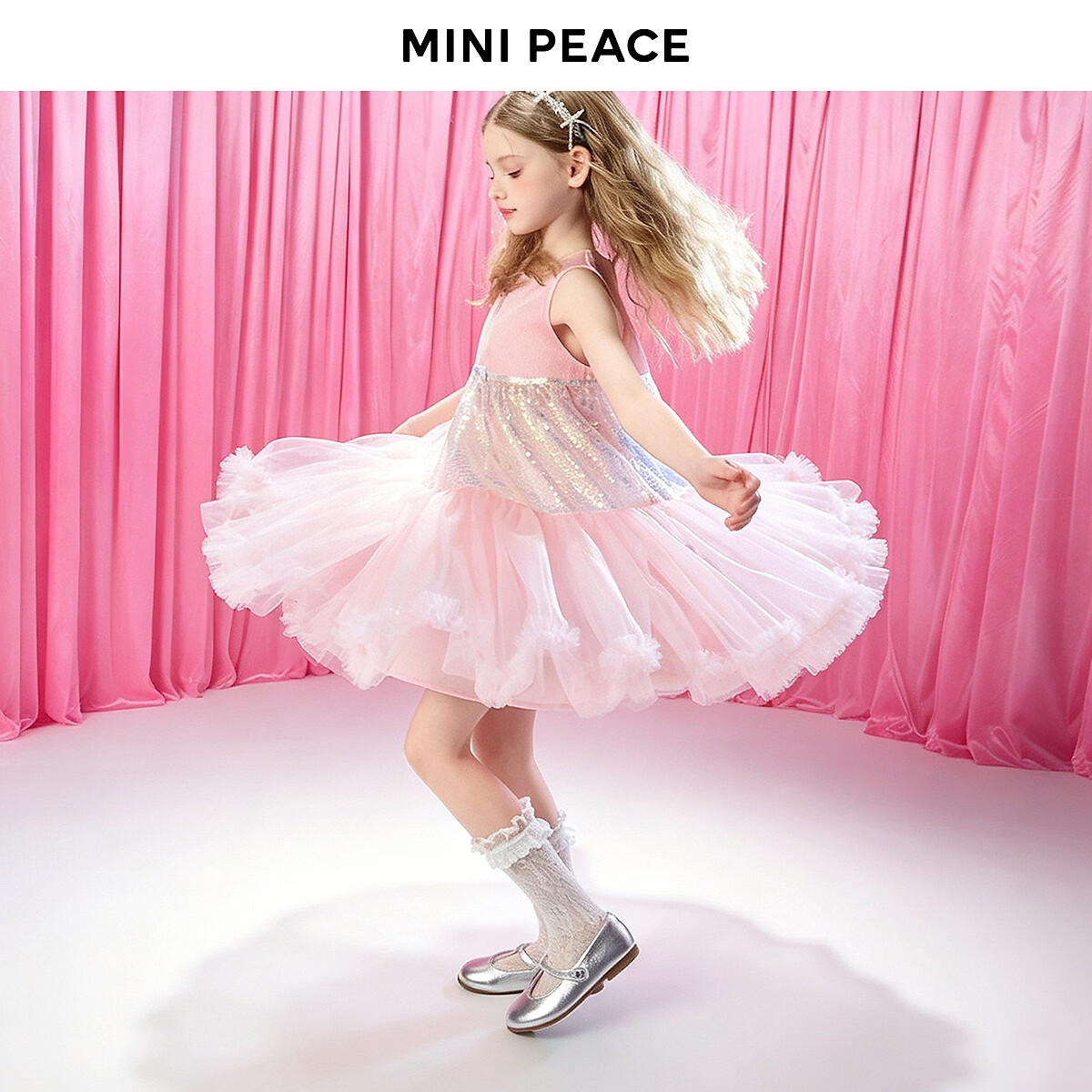 【公主系列】MINIPEACE太平鸟童装女童公主裙夏季新款儿童连衣裙