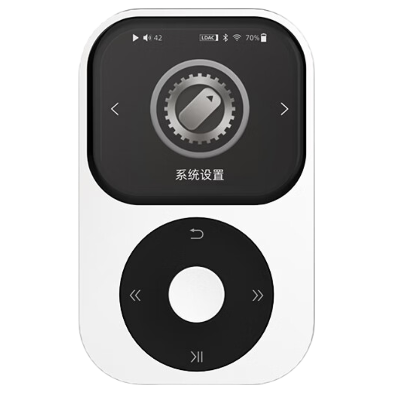 山灵（SHANLING）Q2高清无损音乐播放器蓝牙播放hifi发烧无损MP3小巧便携DSD512硬解蓝牙随声听 皓月银【新品首发】