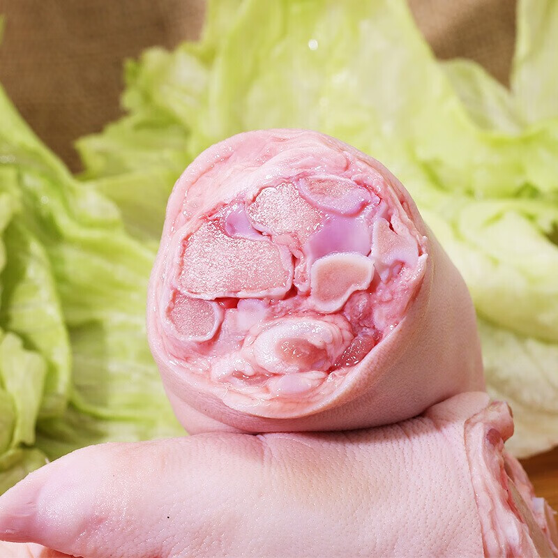 楮木香猪蹄4只 带筋猪脚猪手生猪蹄子前蹄后蹄猪爪 猪蹄生鲜 【高品质】带筋带脚4只（共4斤）